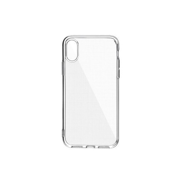 Husa din silicon pentru iPhone 12 (6.1"), transparenta, 2mm, cu protectie pentru camera, Transparenta