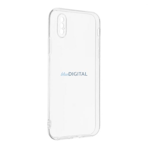 Husa din silicon pentru iPhone X / XS (5.8"), transparenta, 2mm, cu protectie camera, Transparenta