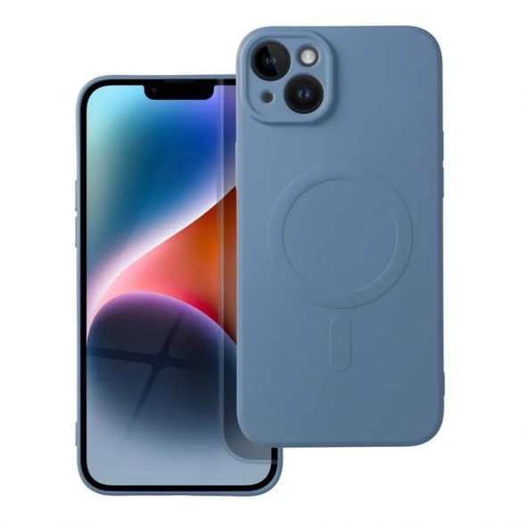 Husă pentru telefon pentru iPhone 14 Pro (6,1"), husă din silicon, interior din microfibră, albastru, husă silicon Mag Cover