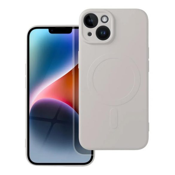 Husă pentru telefon pentru iPhone 14 Pro (6,1"), husă din silicon, interior din microfibră, alb antic, husă din silicon