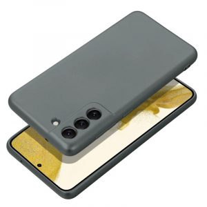 Carcasa spate Samsung Galaxy A23 4G / 5G, carcasa TPU, gri, SM-A235, SM-A236, metalizat