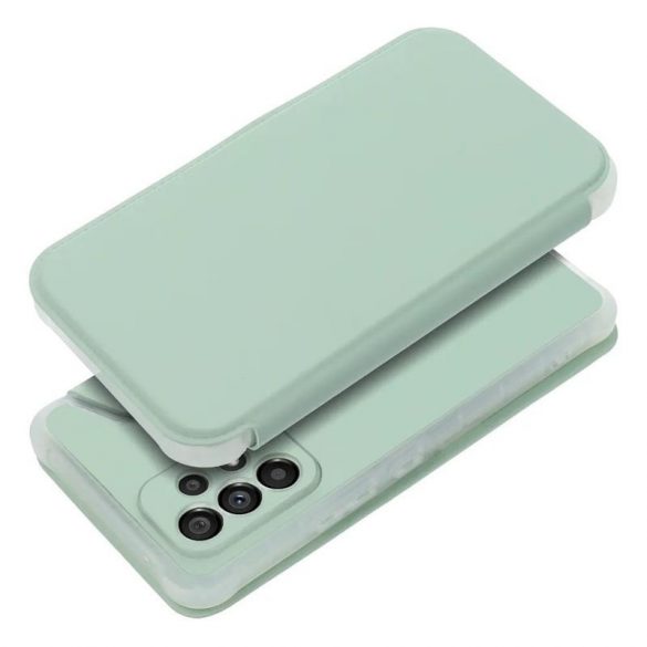 Husă pentru telefon Samsung Galaxy S23 Plus, husă carte, husă cu deschidere laterală, închidere magnetică, verde, SM-S916, Forcell Piano