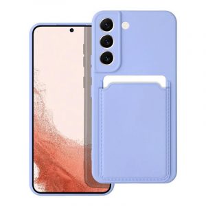 Husă din silicon Samsung Galaxy A54, carcasă din spate, card bancar rezistent, violet, SM-A546, Card