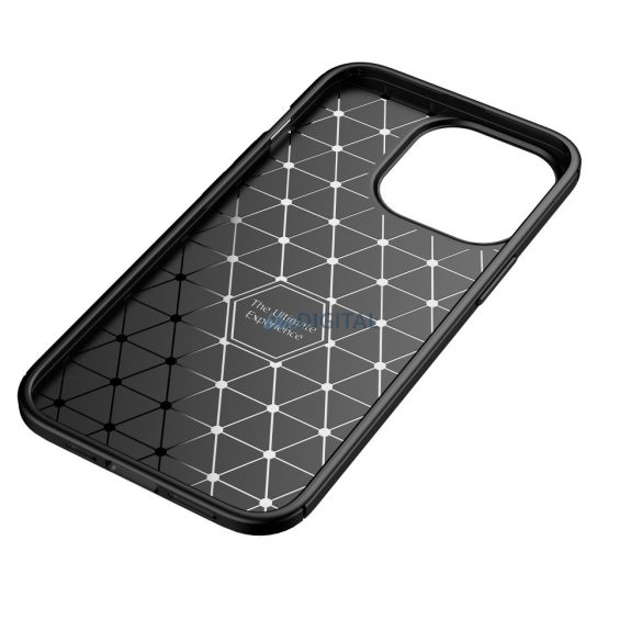 Samsung Galaxy A54 silicon husă, spate Husă husă, model de carbon, camera de protecție, negru, SM-A546, Carbon Premium