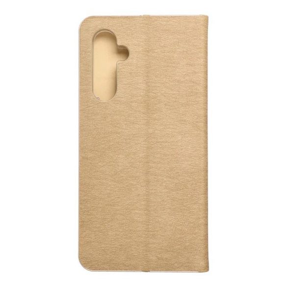 Husă pentru telefon Samsung Galaxy A34, husă carte, husă cu deschidere laterală, închidere magnetică, auriu, SM-A346, Luna Book