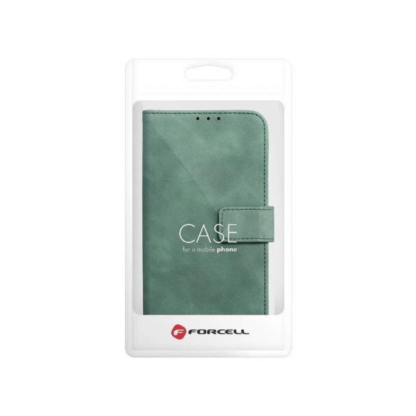 Samsung Galaxy A54 husă pentru telefon, husă carte, husă cu deschidere laterală, închidere magnetică, SM-A546, verde, Tender Book