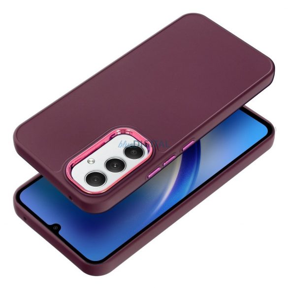 Husă spate Samsung Galaxy A54 5G, carcasă TPU, violet închis, SM-A546, cadru