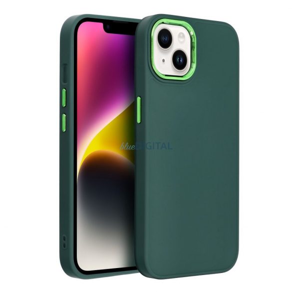 Husă spate Samsung Galaxy A14 4G/5G, carcasă TPU, verde, SM-A145, SM-A146, cadru