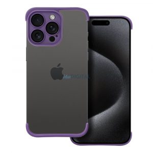 Husă cadru iPhone 14 (6,1"), carcasă TPU, protecție pentru cameră, violet închis, Mini Bumpers