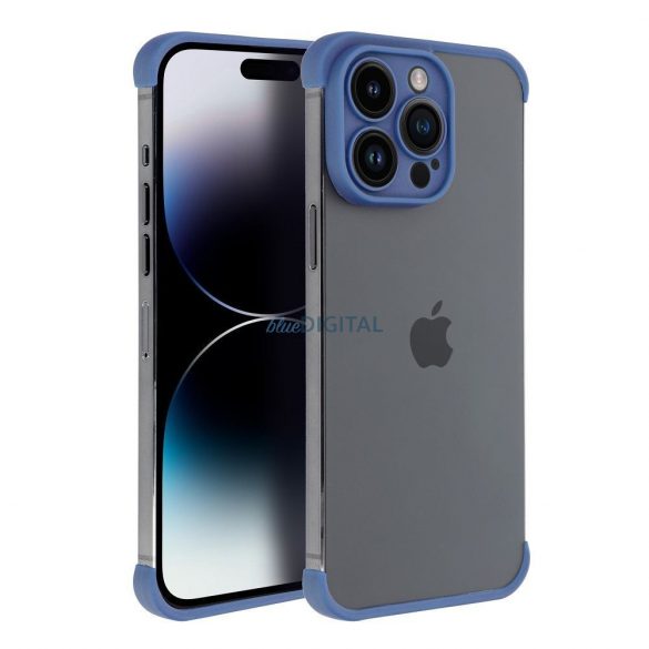 Husa cadru iPhone 14 Pro (6.1"), carcasa TPU, protectie camera, albastru, Mini Bumpers