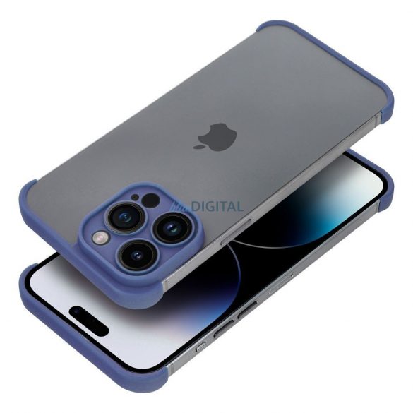 Husa cadru iPhone 13 (6.1"), carcasa TPU, protectie pentru camera, albastra, Mini Bumpers