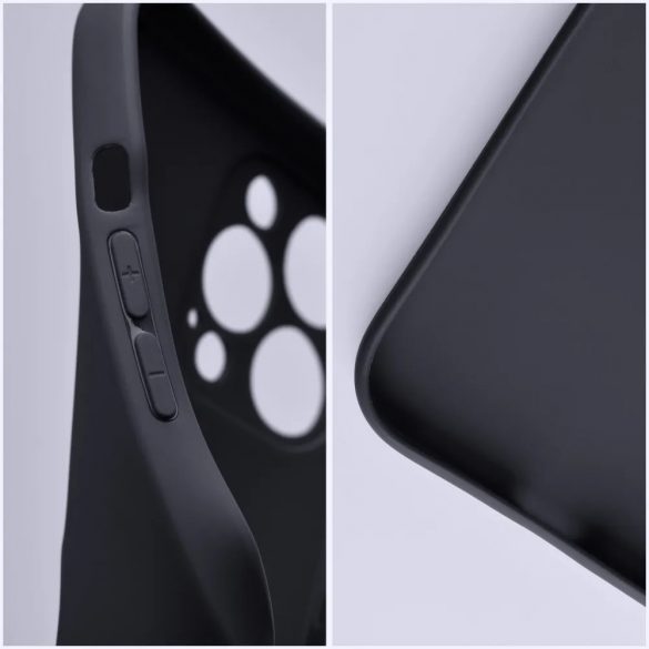 Husă din silicon Xiaomi Redmi Note 12 Pro Plus, mată, neagră, Forcell Soft