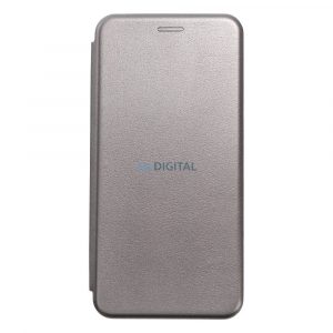 Husa pentru telefon Xiaomi Redmi Note 12 5G / Poco X5, husa carte, inchidere magnetica, husa flip, cadru silicon, gri, Forcell Elegance