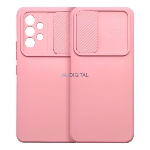 Carcasa spate Samsung Galaxy A14 4G/5G, carcasa TPU, cu protectie pentru camera, roz, SM-A145, SM-A146, Slide