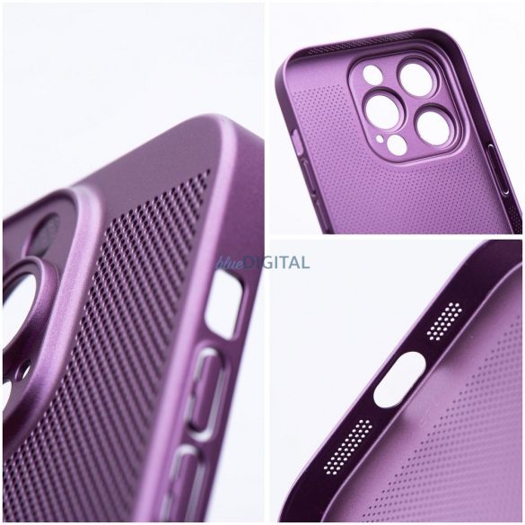 Carcasă din spate Samsung Galaxy A14 4G/5G, carcasă din plastic, respirabilă, violet, SM-A145, SM-A146, Breezy