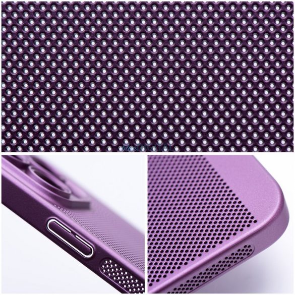 Carcasă din spate Samsung Galaxy A14 4G/5G, carcasă din plastic, respirabilă, violet, SM-A145, SM-A146, Breezy