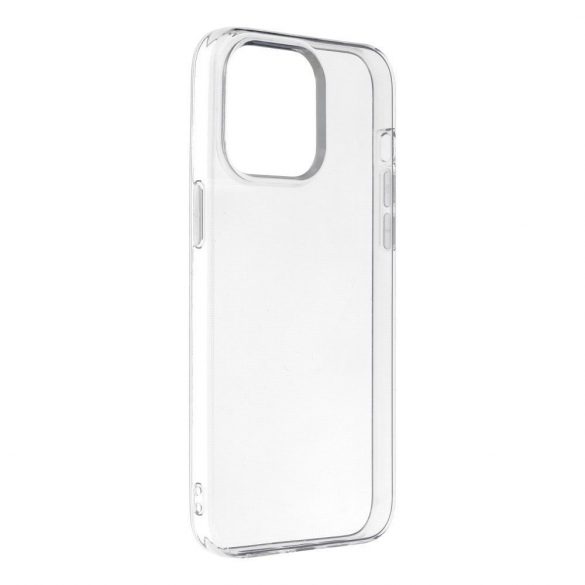 Husa din silicon pentru iPhone 15 Pro Max (6.7"), transparenta, cu protectie pentru camera, 2mm, Transparenta