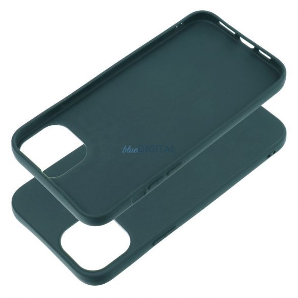 Husa din silicon pentru iPhone 15 (6.1"), husa din spate, verde, mata