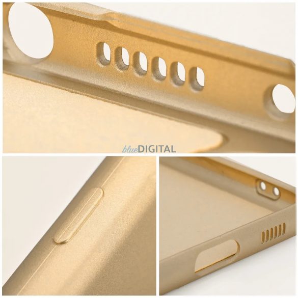 iPhone 15 (6.1") Carcasă cu capac spate, carcasă TPU, aurie, metalică