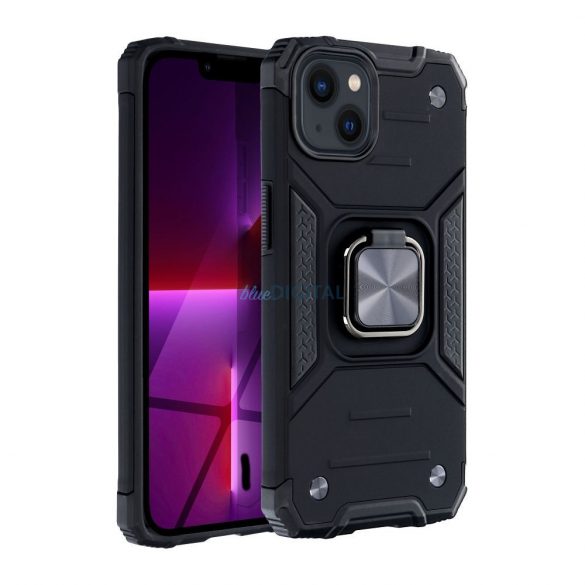 iPhone 15 Pro Max (6.7") Carcasă cu capac spate, carcasă PC / TPU, căptușită, negru, Nitro