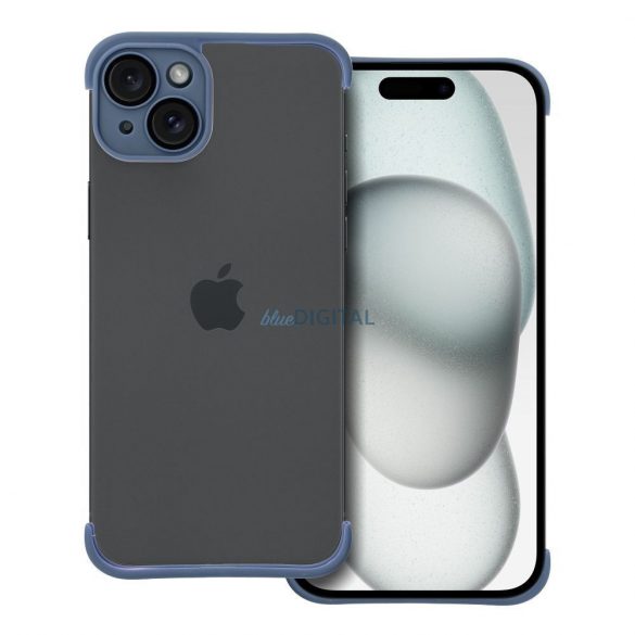 Husă cadru iPhone 15 Plus (6,7"), carcasă TPU, protecție pentru cameră, albastru, Mini Bumpers