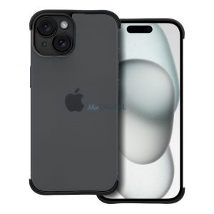 Husă cadru iPhone 15 Plus (6,7"), carcasă TPU, protecție pentru cameră, negru, Mini Bumpers