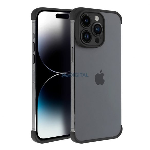 Husă cadru iPhone 15 Plus (6,7"), carcasă TPU, protecție pentru cameră, negru, Mini Bumpers