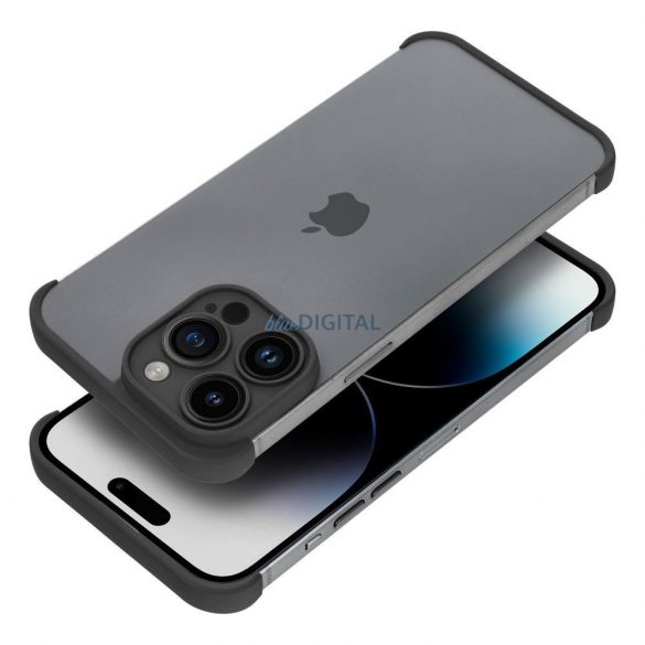 Husă cadru iPhone 15 Plus (6,7"), carcasă TPU, protecție pentru cameră, negru, Mini Bumpers