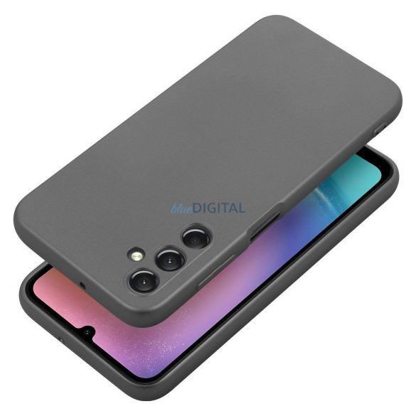 Husă spate Samsung Galaxy A25 5G, carcasă TPU, gri, SM-A256, metalică