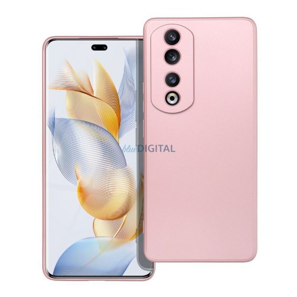 Husa spate Honor 90 Pro, carcasa TPU, roz, metalizat