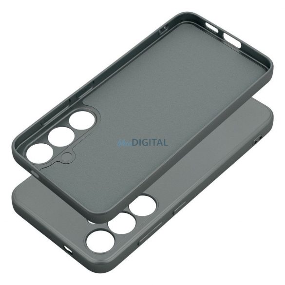 Husa spate Samsung Galaxy S24, carcasa TPU, gri, SM-S921, metalica