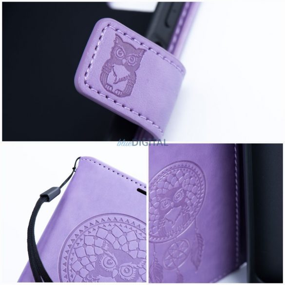 Husă pentru telefon Samsung Galaxy S24, husă carte, husă cu deschidere laterală, închidere magnetică, violet, dreamcatcher, SM-S921, Forcell Mezzo