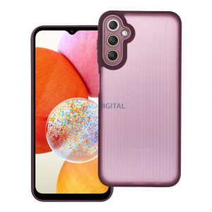 Carcasa spate Samsung Galaxy A14 4G/5G, carcasa din plastic/TPU, protectie camera, visiniu-violet, SM-A145, SM-A146, Variete