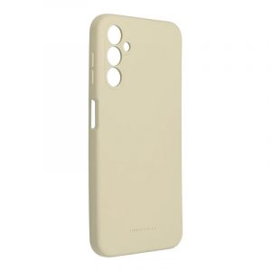 Husa spate Samsung Galaxy A14 4G/5G, husa din silicon, mata, bej, SM-A145, SM-A146, Roar Space