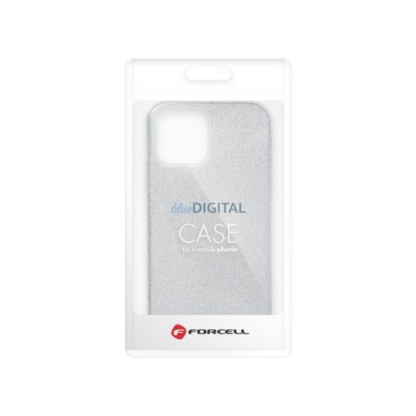 Husa din silicon Samsung Galaxy A05, sclipici, husa spate, argintie, SM-A055, Shining