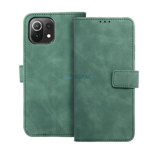 Husă pentru telefon Xiaomi 13T, husă carte, husă cu deschidere laterală, închidere magnetică, verde, Tender Book