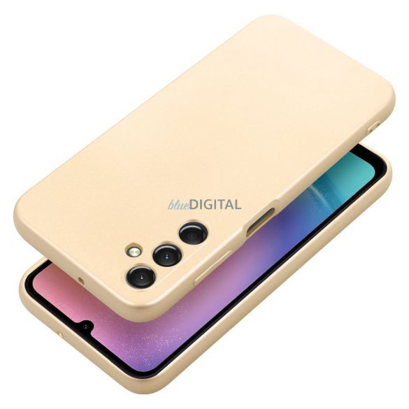 Husa spate Samsung Galaxy A35, carcasa TPU, aurie, SM-A356, metalica