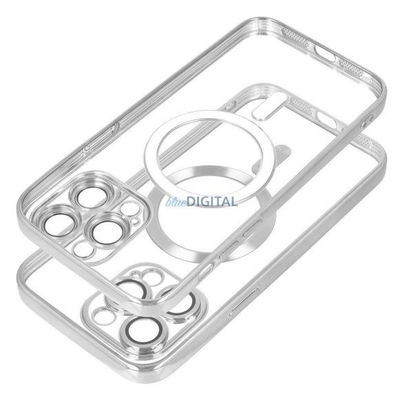 Husă din spate Samsung Galaxy S24 Plus, husă TPU, protecție pentru cameră, securitate, argintiu, SM-S926, husă Electro Mag