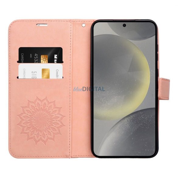 Husa pentru telefon Xiaomi Redmi Note 13 Pro 4G, husa carte, carcasa cu deschidere laterala, inchidere magnetica, floare de piersic, mandala, Mezzo