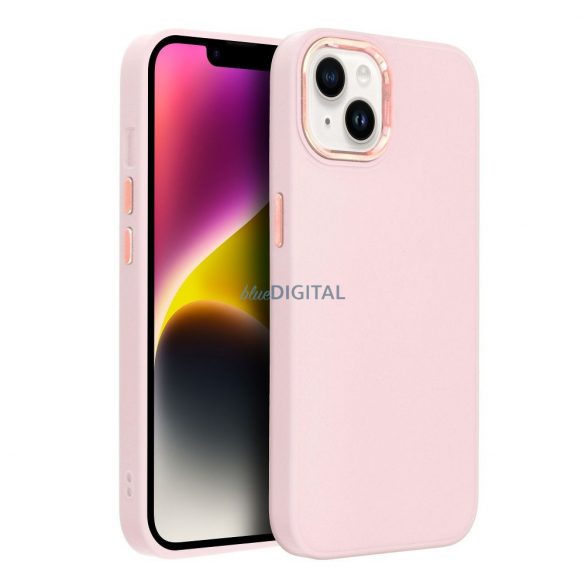 Husa spate Xiaomi Redmi Note 13 4G, carcasa TPU, roz pudrat, Cadru