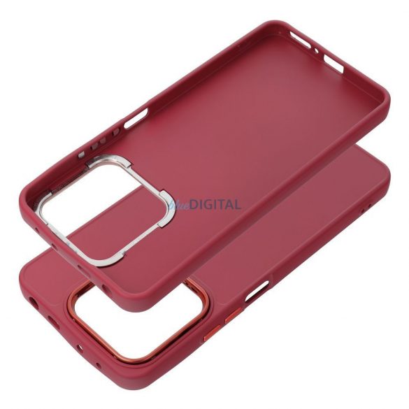 Husa spate Xiaomi Redmi Note 13 4G, carcasa TPU, visiniu/rosu, Cadru