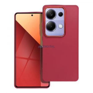 Husa spate Xiaomi Redmi Note 13 Pro 4G, carcasa TPU, visiniu/rosu, Cadru