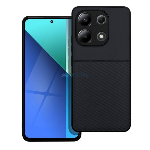 Husă pentru telefon Xiaomi Redmi Note 13 4G, husă din silicon, husă TPU, husă cu capac spate, neagră, Forcell Noble