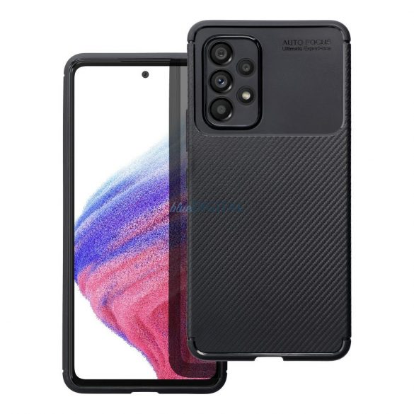 Husa din silicon Xiaomi Redmi Note 13 4G, carcasa spate, model carbon, protectie camera, neagra, Carbon Premium