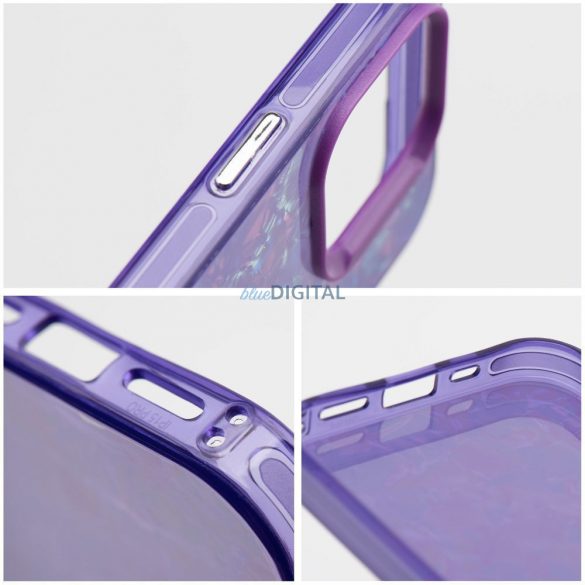 Carcasă spate iPhone 12 / 12 Pro (6.1"), carcasă tare, carcasă TPU / PC, violet, Tutti Frutti