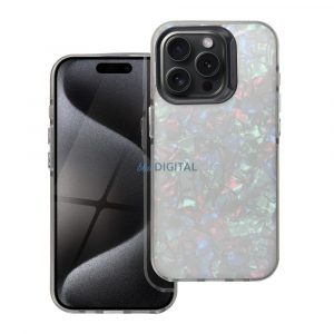 Carcasă spate iPhone 15 (6.1"), carcasă tare, carcasă TPU / PC, negru, Tutti Frutti