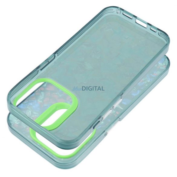 Carcasă spate iPhone 15 (6.1"), carcasă tare, carcasă TPU / PC, verde, Tutti Frutti