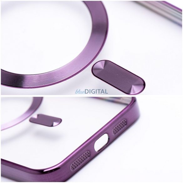 Carcasă spate iPhone 16 Pro (6.3"), carcasă TPU, protecție cameră foto, magsafe, violet, Electro Mag Cover