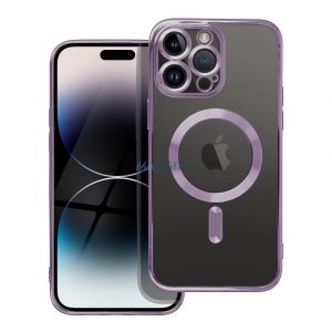 Husă spate iPhone 16 Pro Max (6.9"), husă TPU, protecție cameră foto, magsafe, violet, Electro Mag Cover