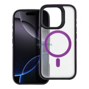 iPhone 16 Pro (6.3") Carcasă cu capac spate, carcasă TPU, magsafe, violet, Neo MagSafe